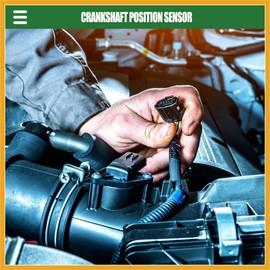 Partuto Engine Crankshaft Position Sensor, Crank Position Sensor, for Honda Civic 1996-2000, ABS, 37500-P2F-A01, Black Replacement