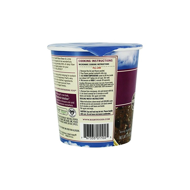 Dr McDougalls Right Foods Black Bean and Lime Big Cup