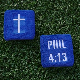 Christian Sweatband 2 Pack:_Light Blue