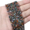 BEADIA Natural Indian Agate Short Cylinder Beads 2x3mm 155pcs Tube