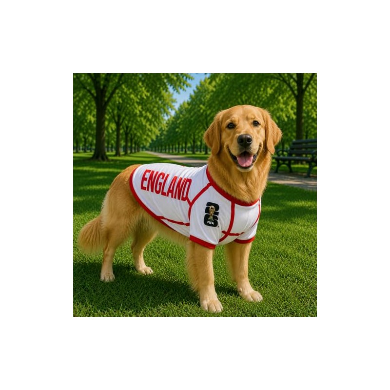 Playera para Perro con diseño Oficial FIFA – Inglaterra –