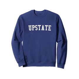 Upstate New York Prep Block Lettering Vintage Style Sweatshirt