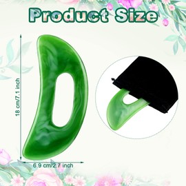 Gua Sha Massage Tool with Handle Resin Massage Tools Lymphatic Drainage Massager Body Shaping Gua Sha Tools for Full Body Men Women Birthday Festival Holiday Present (Green)