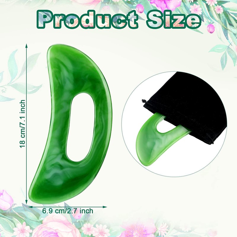 Gua Sha Massage Tool with Handle Resin Massage Tools Lymphatic