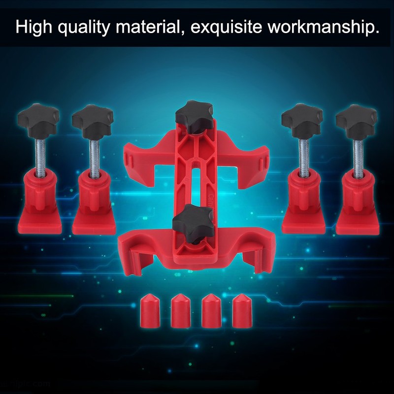 Qiilu 9 Pieces Car Dual Cam Clamp Camshaft Engine Timing