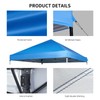 10x10 Canopy Replacement top, Waterproof Canopy Replacement Cover for Straight