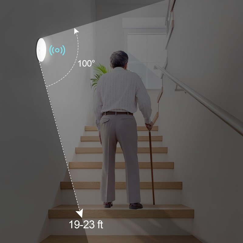 Sofiton LED Disk Lights 6 Inch Motion Sensor,14W 3000K Wired