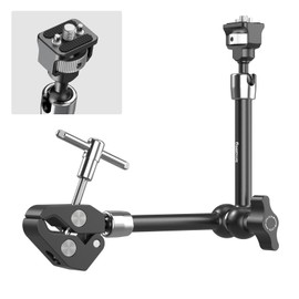 SMALLRIG 11" Magic Arm with Crab Shaped Clamp, Arm with 1/4"-20 Screw and Retractable Pins for Action Cameras, Monitors, Video Lights and Microphones - 5311