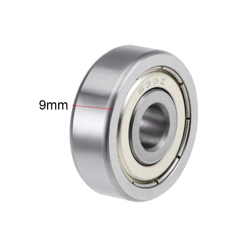 sourcing map 638ZZ Deep Groove Ball Bearings Z2 8mm X