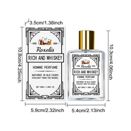 Whisky Vanilla Woody Perfume | Natural Ingredients | Long-Lasting Fresh & Subtle Cologne for Men & Women | Romantic, Elegant Scent for Date Nights