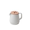 ideaco 450teapot teapot, 15.9 fl oz (450 ml), White/Beige