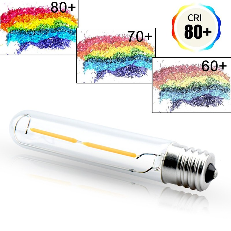 Bonlux LED T6.5 Exit Sign Clear Light Bulbs, 2W E17