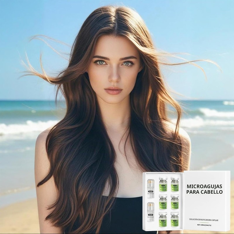 Sérum de Crecimiento Capilar con Microagujas – Cabello Más Grueso