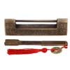 Chinese Antique Lock Retro Spacing 9cm/3.5in Classic Pattern Brass Horizontal