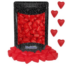Fruidles Valentine's Cherry JuJu Hearts Jelly 1 Pound, Delicious Gummy Candy, Fun and Festive Holiday Snacking, Party Favor