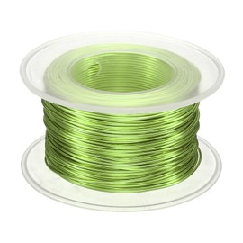 HARFINGTON Bonsai Wire Anodized Aluminum Training Wire Roll 0.8mm Gauge 98ft Length Bendable Bonsai Tree Wire for Garden, Horticulture, Landscape, Planting, Grass Green