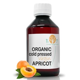 Organic Apricot Kernel Oil Cold Pressed Face, Body & Hair Care Rejuvenating & Moisturising Suitable for Sensitive Skin Promotes Hair Growth 250 ml