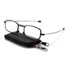 HAITCONGR Portable and Foldable Square-Frame Blue Light Blocking Reading Glasses