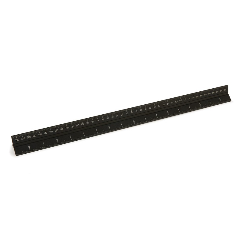 Pinnacle Triangle Ruler – 18” – Imperial and Metric