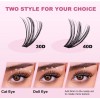 B & Q DIY Cluster Lashes 280pcs Individual 30D+40D 0.07