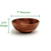 Lipper International Cherry Finished Footed Serving Bowl for Fruits or