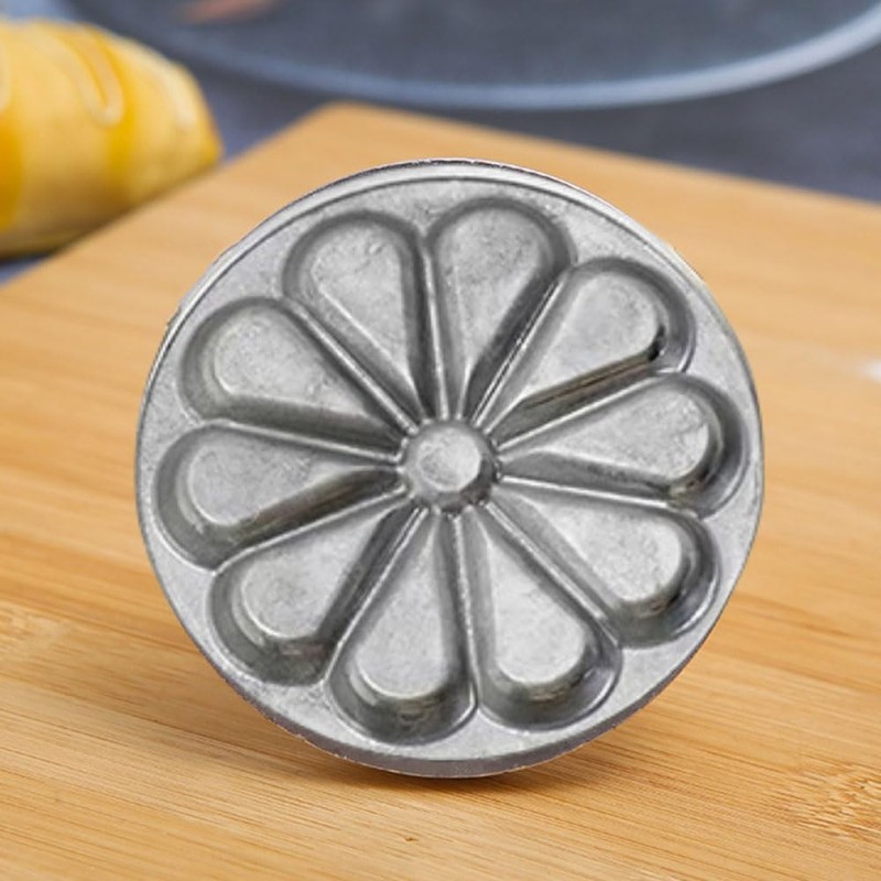 TAMUME Heavy Cast Geometric Cookie Stamp Set of 3