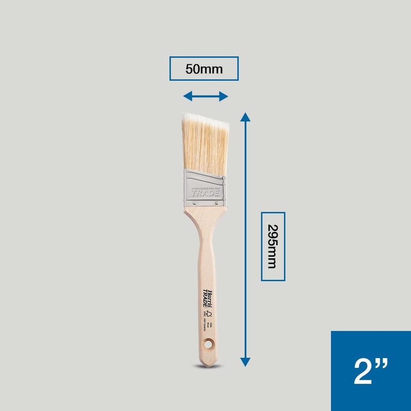 Harris Trade Angled Sash Brush 2", Natural