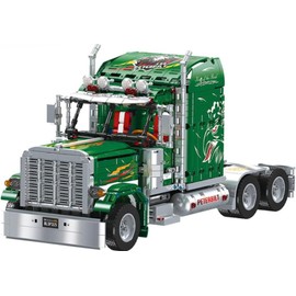 JUCYJULY Sports Car Building Block Set, 2105 PCS Peterbilt 389 Tractor Truck Model Building kits, MOC Car Building Bricks, Construction Vehicles Toy Gift for Kid Adult