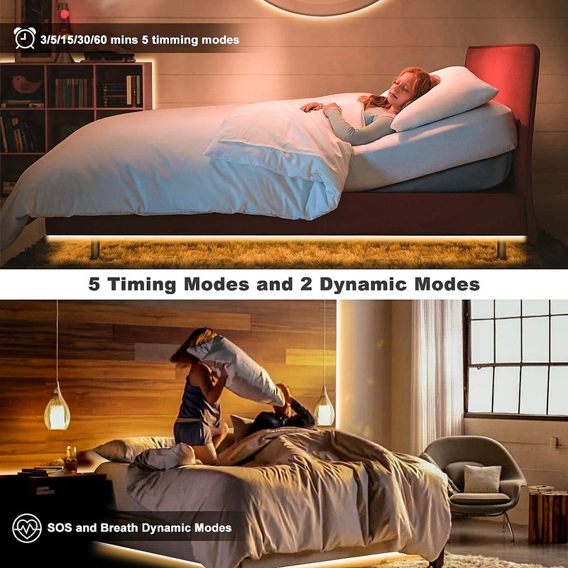 MY BEAUTY LIGHT LED Strip Lights Warm White,50.5ft Dimmable LED