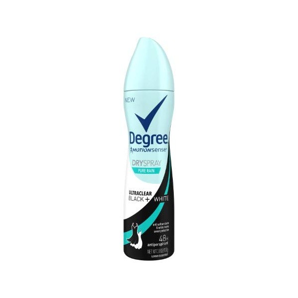 Degree for Women Ultra Clear Black + White Pure Rain Antiperspirant (Pack of 2)