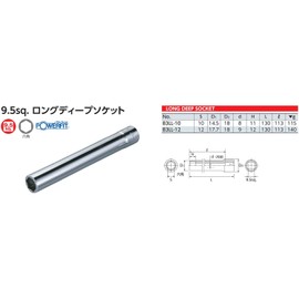 Kyoto Machine Tools (KTC) Long Deep Socket B3LL-10