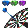 BIPY 72PCS Dart Shafts and Flights Set in 15Pcs Gradient