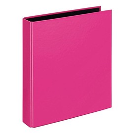 VELOFLEX Velocolor 1151371 Ring Binder, DIN A5, 2-Ring Mechanism, 200 x 230 x 45 mm, Cardboard, Pink, Pack of 1