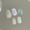 [Handmade Nail Tips] Sea of ​​Dreams Nail Tips - Short