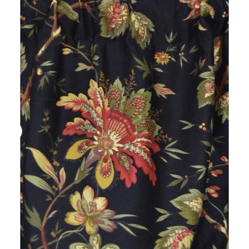 WAVERLY FELICITE NOIR UNLINED ROD POCKET VALANCE NOIR 50" X