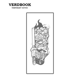 VERDBOOK Waterproof Temporary Tattoos: 2-Sheet Tattoo Kit with Realistic Body Stickers, Semi-Permanent Tattoos for Adults Lasting 7-15 Days – Safe for Men & Women, Mythic Fury