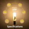 SCHERARX 10 Pcs G4 LED Bulbs, Warm White Light 3000K