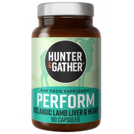 Hunter & Gather Nose to Tail - 90 Perform Capsules | Wild, Grass Fed Icelandic Lamb Ancestral Inspired Supplements| Raw Freeze-Dried Lamb | No GMO Feeds, Antibiotics Or Hormones