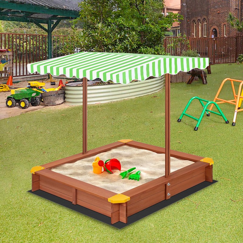 Owlcover Wood Sandbox Replacement Canopy - Green Top Cover for