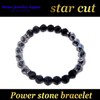 [Stone jewelry japan] Terahertz Mineral Black Onyx Star Cut 8mm