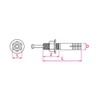Sanko Techno Stainless Steel All Anchor, Thickness 0.2 inch (6