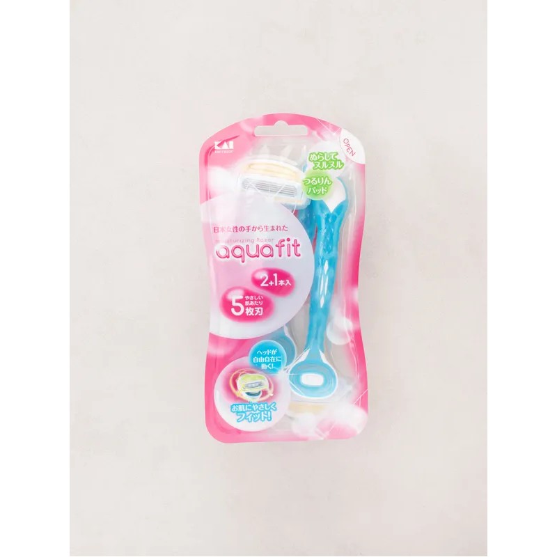 DAISO Kaijirushi Aquafit 5-blade body razor 3-piece