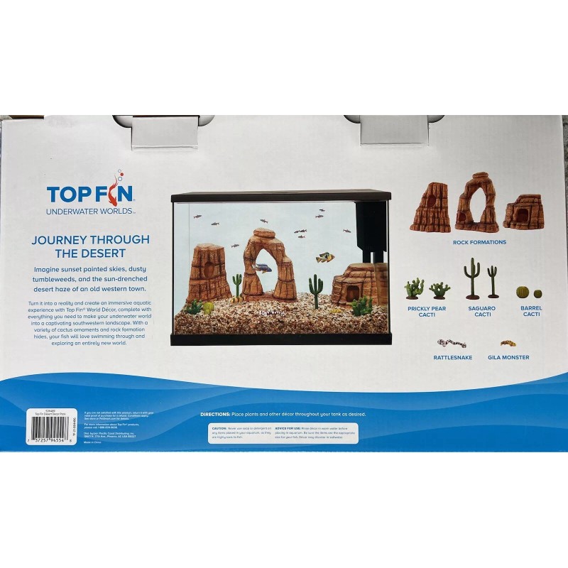 Top Fin Way Out West Aquarium Decor Pack Fish Tank