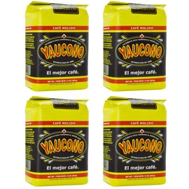 Yaucono Coffee Arabica Medium Roast Ground, Roasted and Bagged in Puerto Rico, 14 Ounce (Pack of 4)