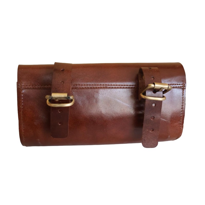 american blue Women Men Leather Saddle Bag Bicycle Accessories Bag
