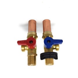 Washing Machine Valve with Water Hammer Arrestor and Push Fit 3/4" MHT [3179]