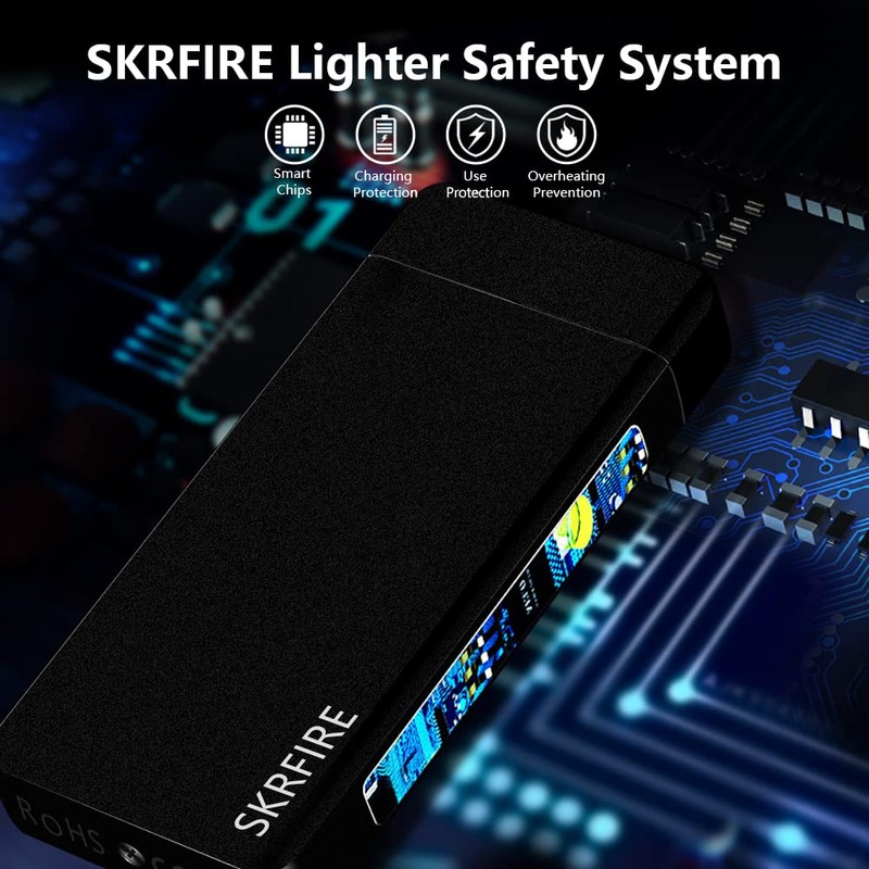 SKRFIRE Electric Lighters Candle Lighter Rechargeable USB Lighter Plasma Arc