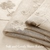 HOMEIDEAS Taupe Sheer Curtains 96 Inches Long 2 Panels Beige