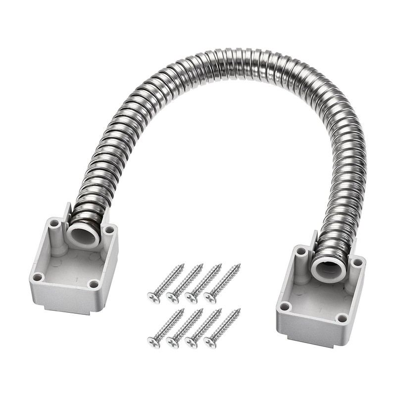 sourcing map Flexible Door Loop Wire Protection Sleeving with Ends