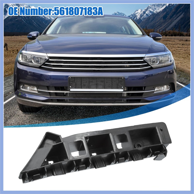 PARSLUCK Front Left Side Bumper Cover Bracket No.561807183A for Volkswagen